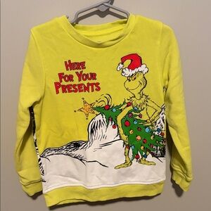 Dr. Seuss Yellow Grinch Kids Hoodie